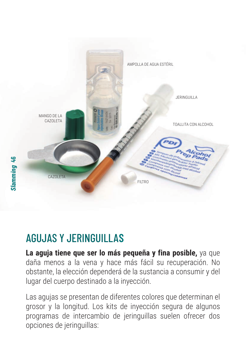 Kit completo de inyección segura
